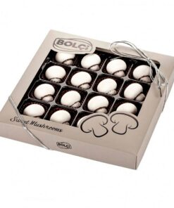 Sēņu formas baltā šokolāde, 16 gabali, 8.82 unces - 250 g
