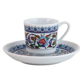 陶瓷土耳其咖啡具（6 杯）
