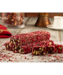 Turkish Delight with Rose Petals and Pistachio, 14.11oz - 400g