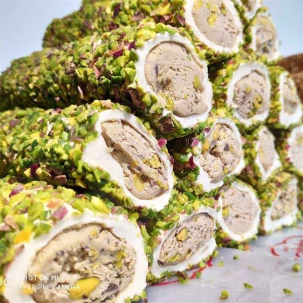 Mega Turkish Delight with Pistachio Flakes and Hazelnut Butter, 17.64oz - 500g