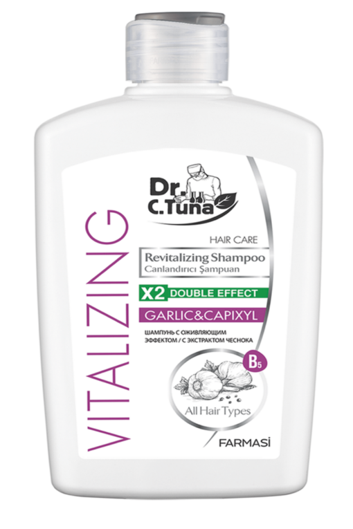 Vitalizing Garlic Shampoo, 3 x 500ml - 16.90oz