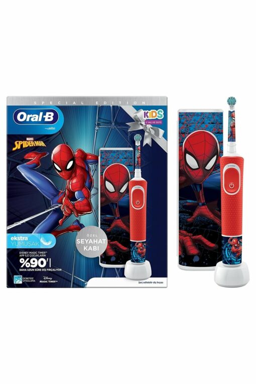 Vitality Spiderman Special Edition Extra Soft Rechargeable Toothbrush For Kids