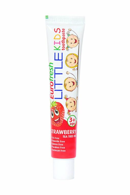 Farmasi Eurofresh zobu pasta ar zemeņu garšu bērniem no 3 gadu vecuma - Little Kids 6 x 50g