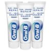 Oral-B 75 ml tyggegummi og emalje reparation Whitening tandpasta x3