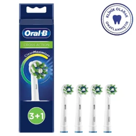 Oral-B Cross Action 3+1 Spare Brush Head with Clean Maximiser Technology