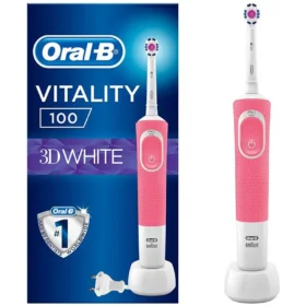 Rechargeable Toothbrush Cross Action Black Vitality Pink