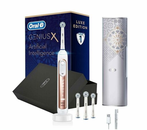 Oral-B Genius X AI Art of Brushing RoseGold Rechargeable Toothbrush