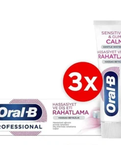 Oral-B Professional Sensitivity and Gum RELIEF Sensitive Whitening Toothpaste 225ml ( 75ml x 3 )
