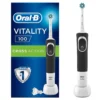 Rechargeable Toothbrush Cross Action Black Vitality 100 Black