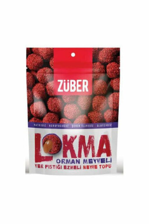 Lokma Forest Fruit كرة فواكه زبدة الفول السوداني 96 جم × 10 عبوات
