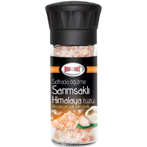Himalayan Salt with Garlic Mill, 110g - 3.88oz