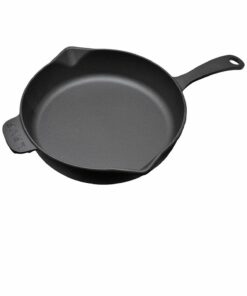 Metal Handled, Cast Iron Frying Pan, 28 cm