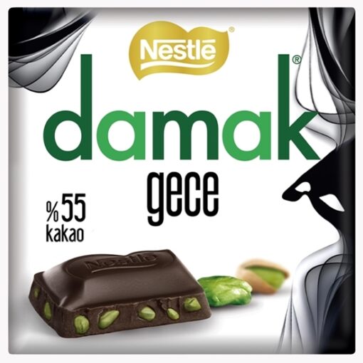 Nestle Damak Milk Chocolate with Pistachios, 2.25oz - 63g