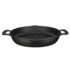 Round Cast Iron Grill Pan, 30 cm