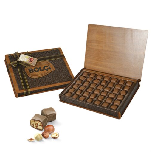 Milky Hazelnut Bolu Chocolate in Wooden Box, 11.82oz - 335g